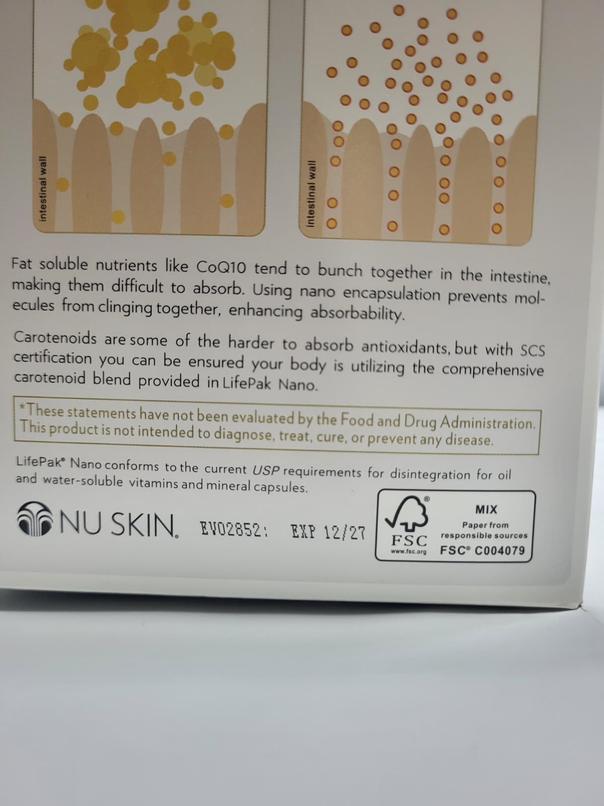 2-Packs Nu Skin NuSkin Pharmanex Lifepak Nano 60 packets Exp: 12/2027