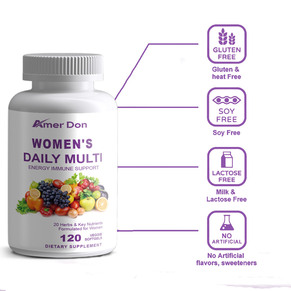 Multivitamin for Women – Complete Daily Multi mineral Vitamin Supplement 120Caps