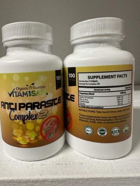 Garlic capsules intestinal support fungus anti parasite Ajo Parasitos Intestinal