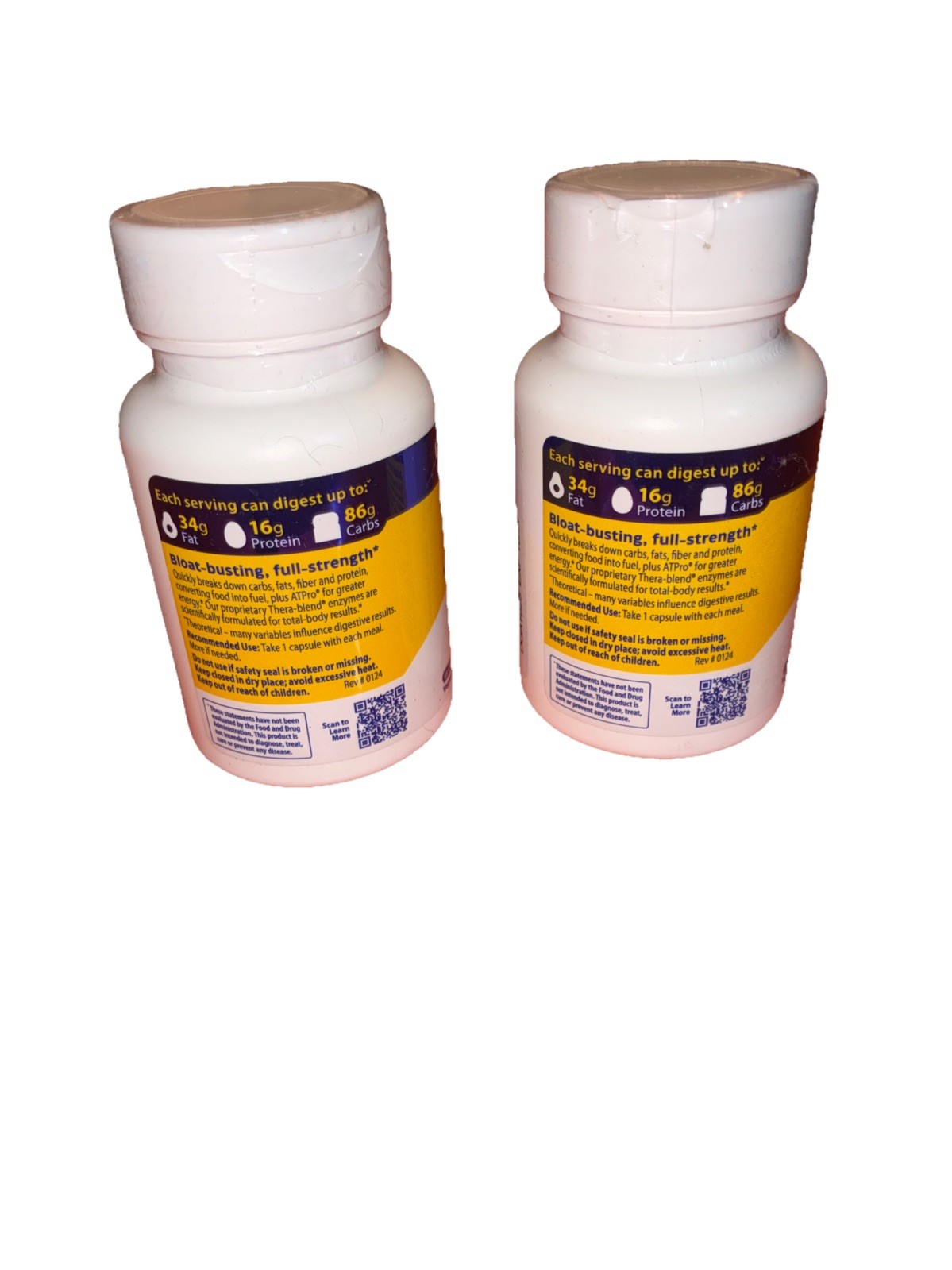 Enzymedica Digestive Support Supplement Capsules – 45 Count 10/27 X 2 Pack