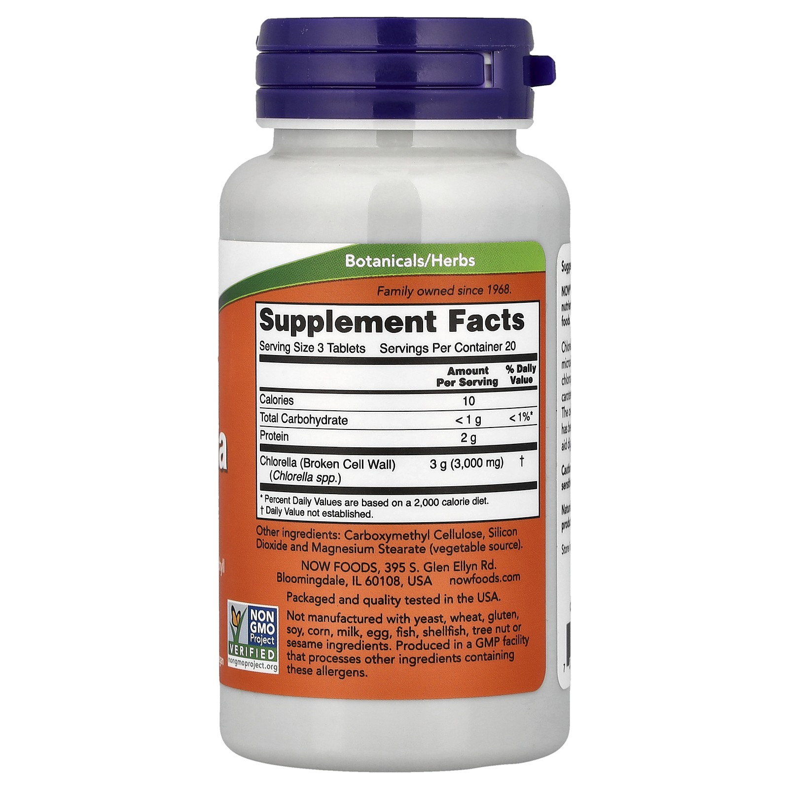 Chlorella, 1,000 mg, 60 Tablets
