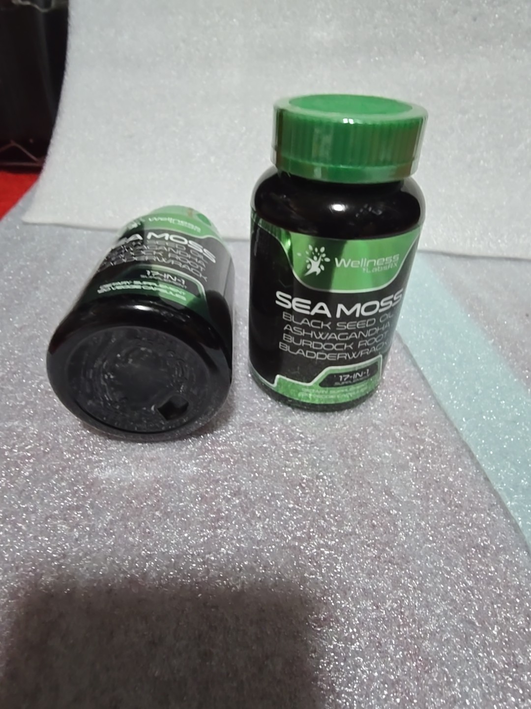 LOT OF 2 17-in-1 Irish Sea Moss Capsules with Black Seed Oil, Ashwagandha 120 Ct