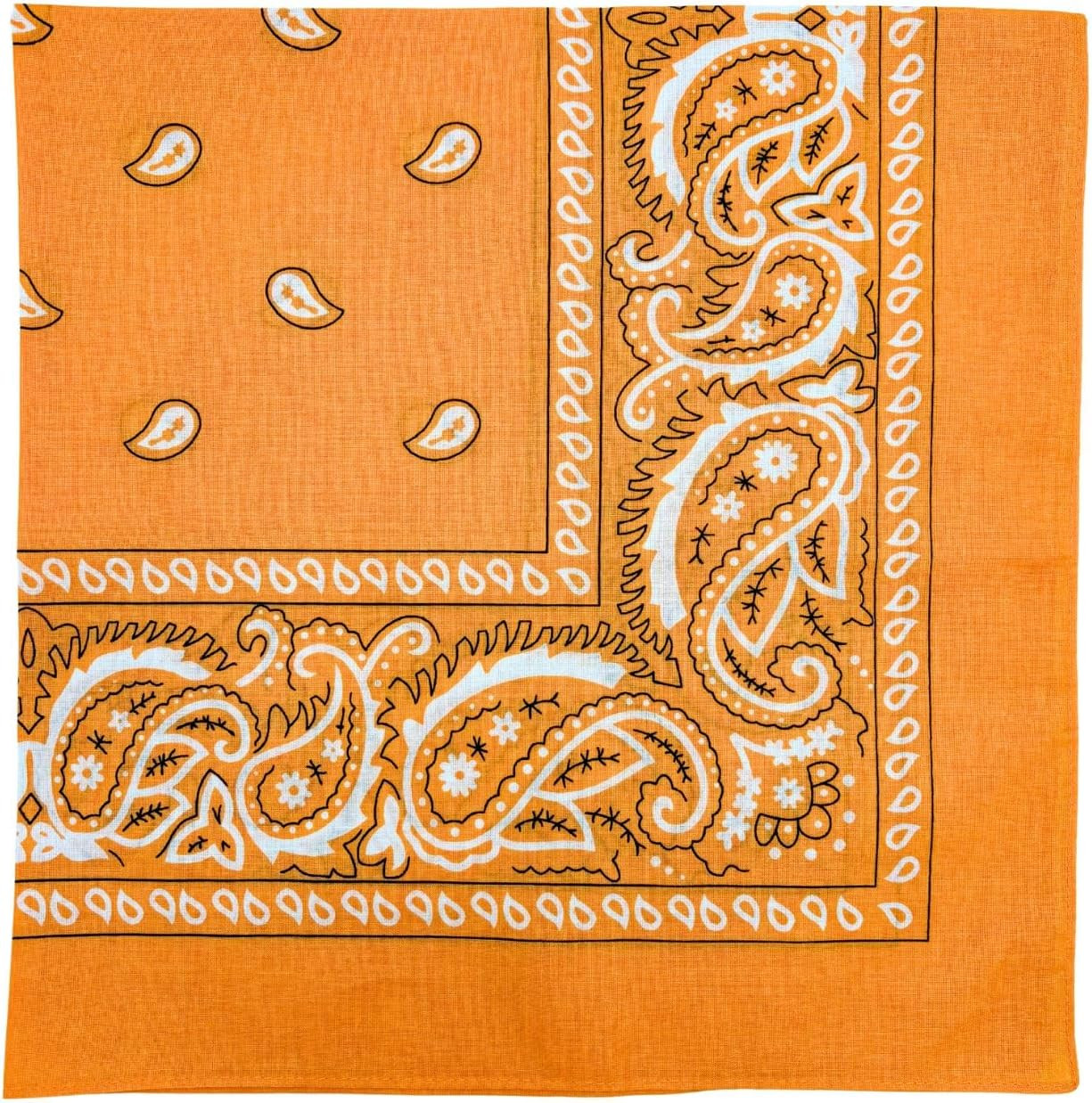 Extra Large Bandana 27” X 27” 100% Cotton for Men & Women Paisley Handkerchief H