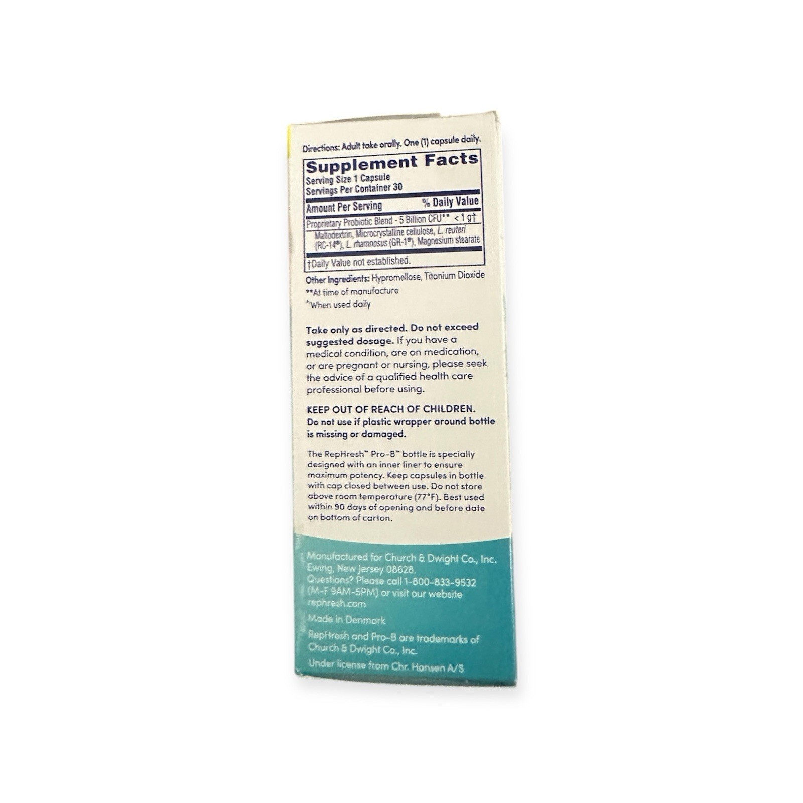 Rephresh Pro B Probiotic Feminine Supplement 30 Capsules Exp 08/2026+