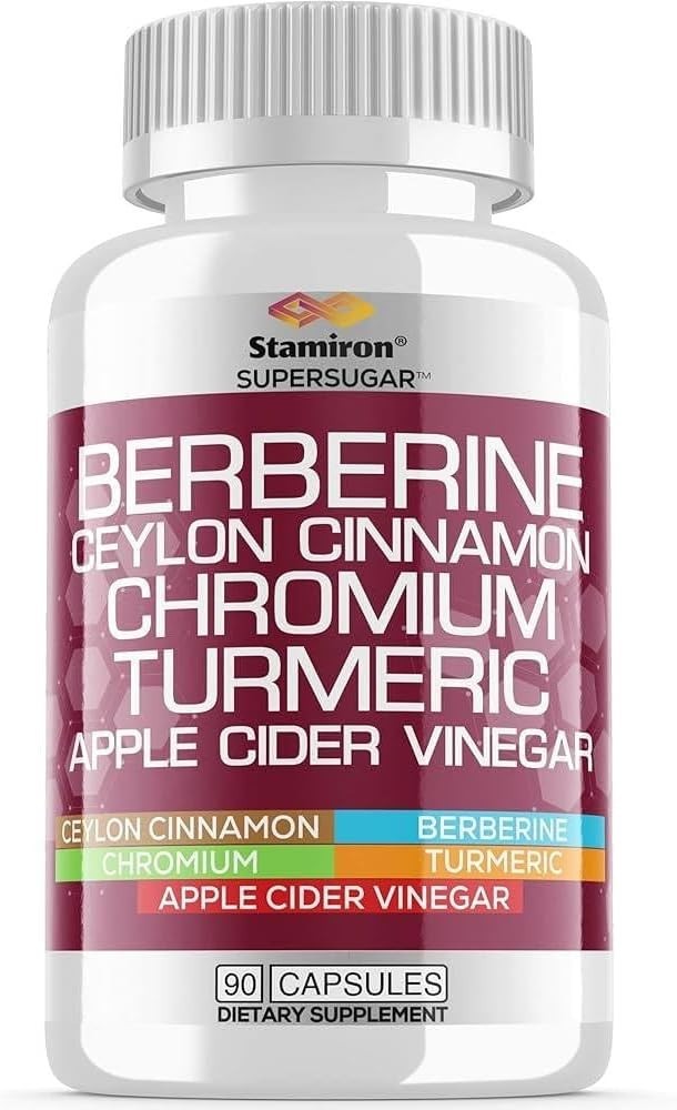 Berberine Complex with Ceylon Cinnamon, Chromium, Turmeric, Apple Cider Vinegar