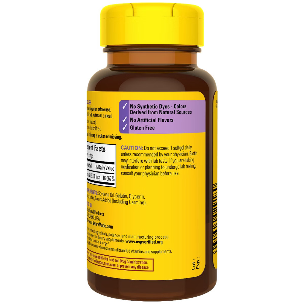 Nature Made Maximum Strength Biotin 5000 mcg – 120ct