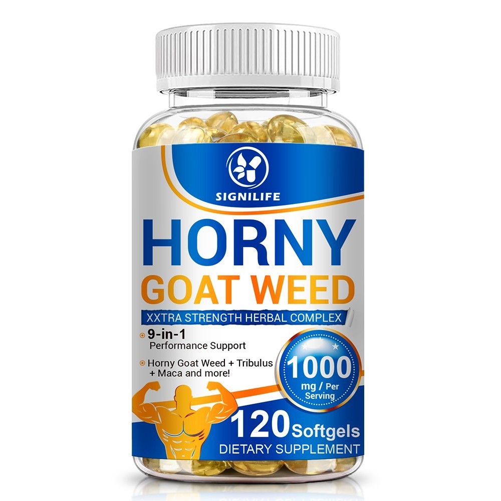 STRENGTH Horny Goat Weed Extract W/ Maca Root Powder, Saw Palmetto, L-Arginine-