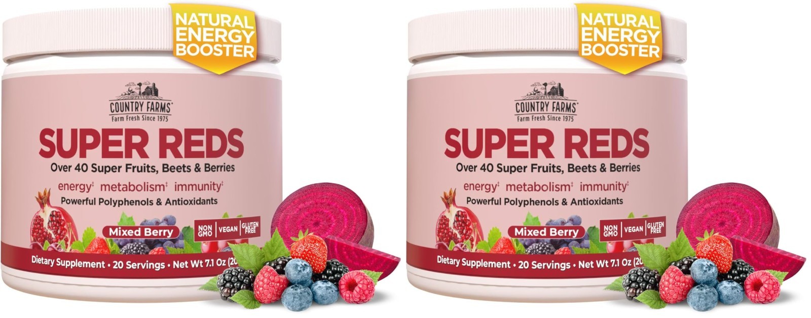 Energizing Superfood Powder – 48 Fruits & Berries, Antioxidants, Energy Boost, 2
