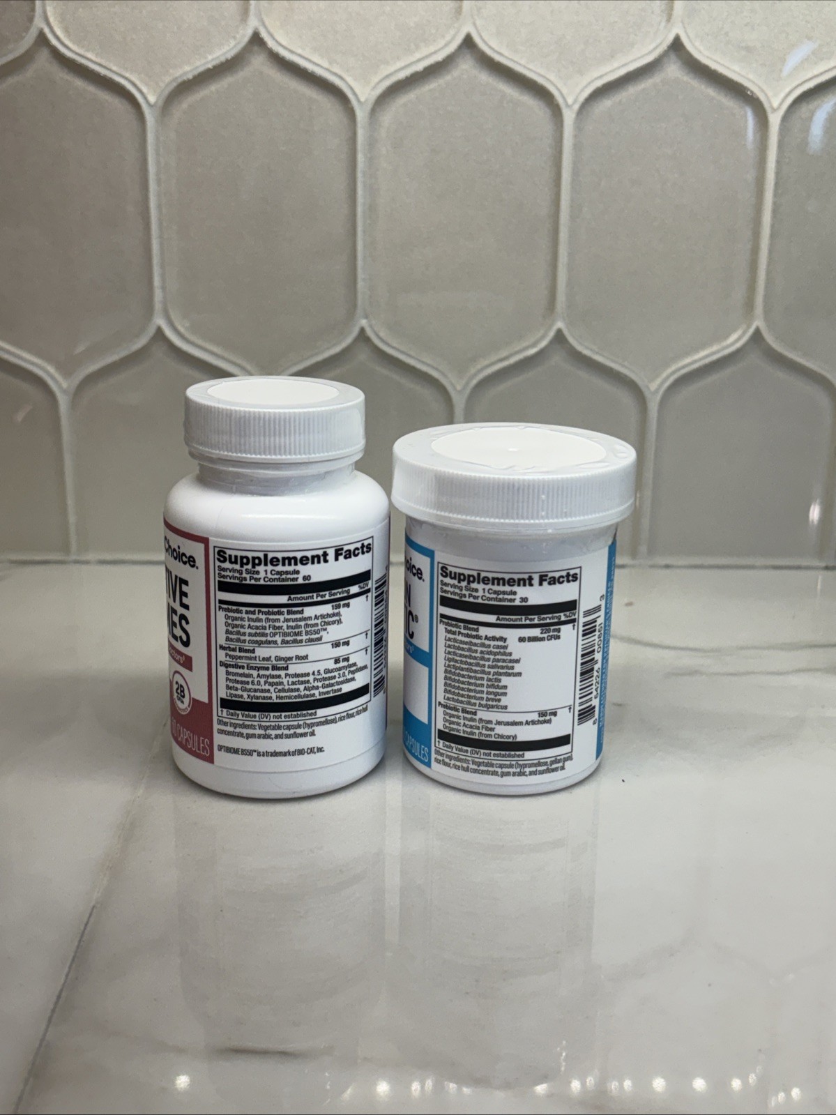 60 CHOICE for Digestive, Physician’s + Probiotics Billion Digestive Enzymes Gut