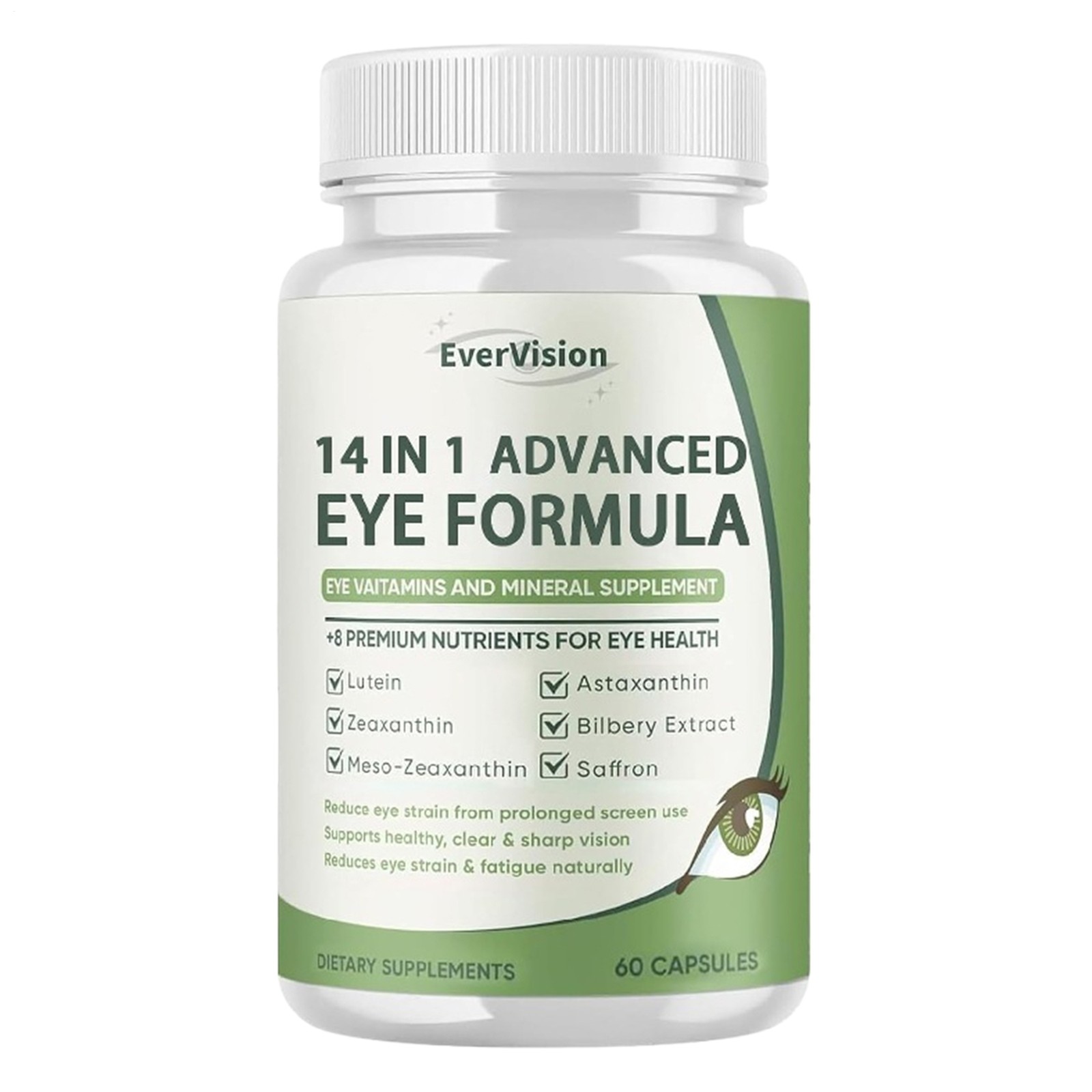 Evervision 14 In 1 Premium Eye Formula 60 Capsules Premium Formula