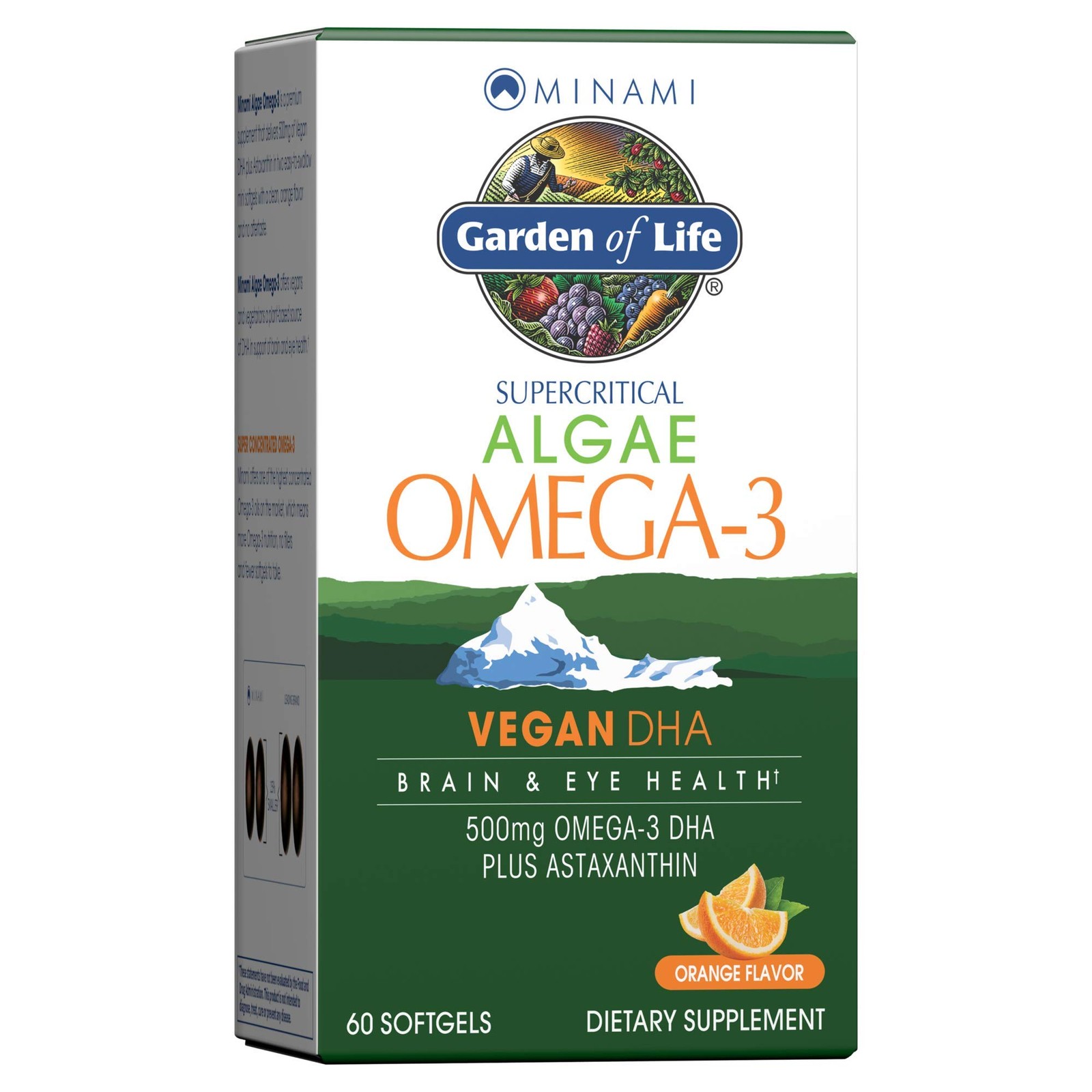 Garden of Life Minami Algae Omega 3 Vegan DHA for Brain and Eye Health – Ora…
