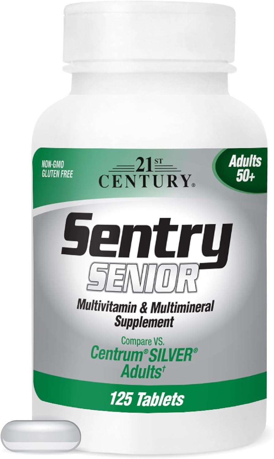 Balanced Sentry Senior 125-Count Multivitamin Tablets – Vitality for 55+ Adults