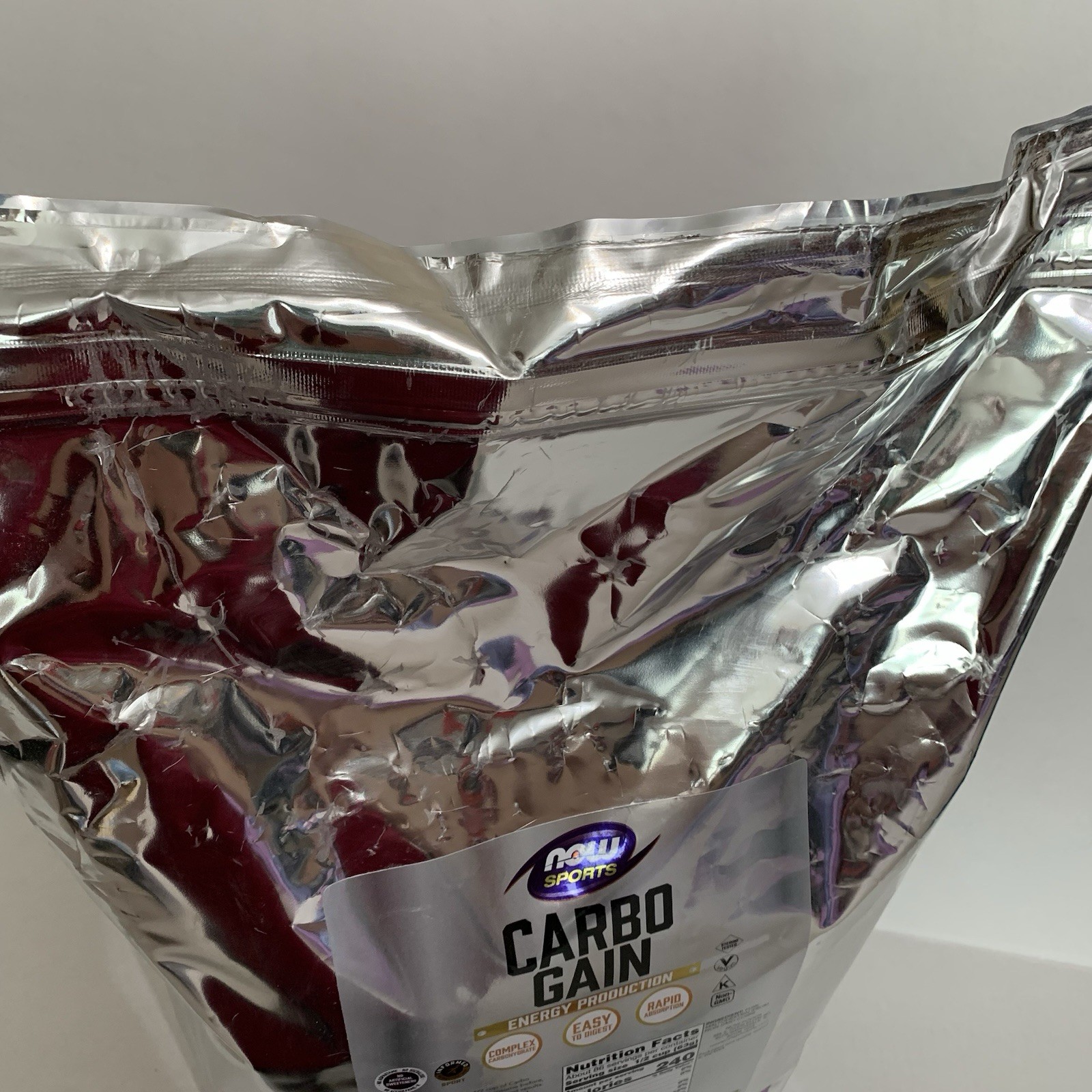 NOW Foods Carbo Gain 12lb Powder Pure Maltodextrin Exp:06/2029