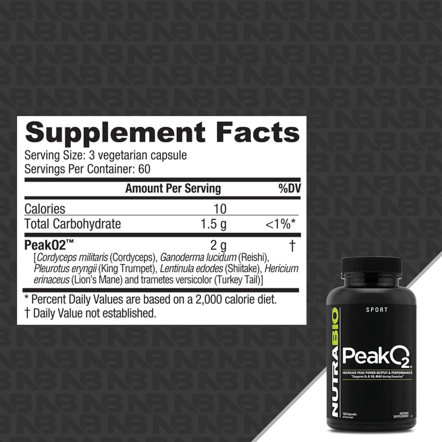 Peak O2, 180 Capsules – 10/2025