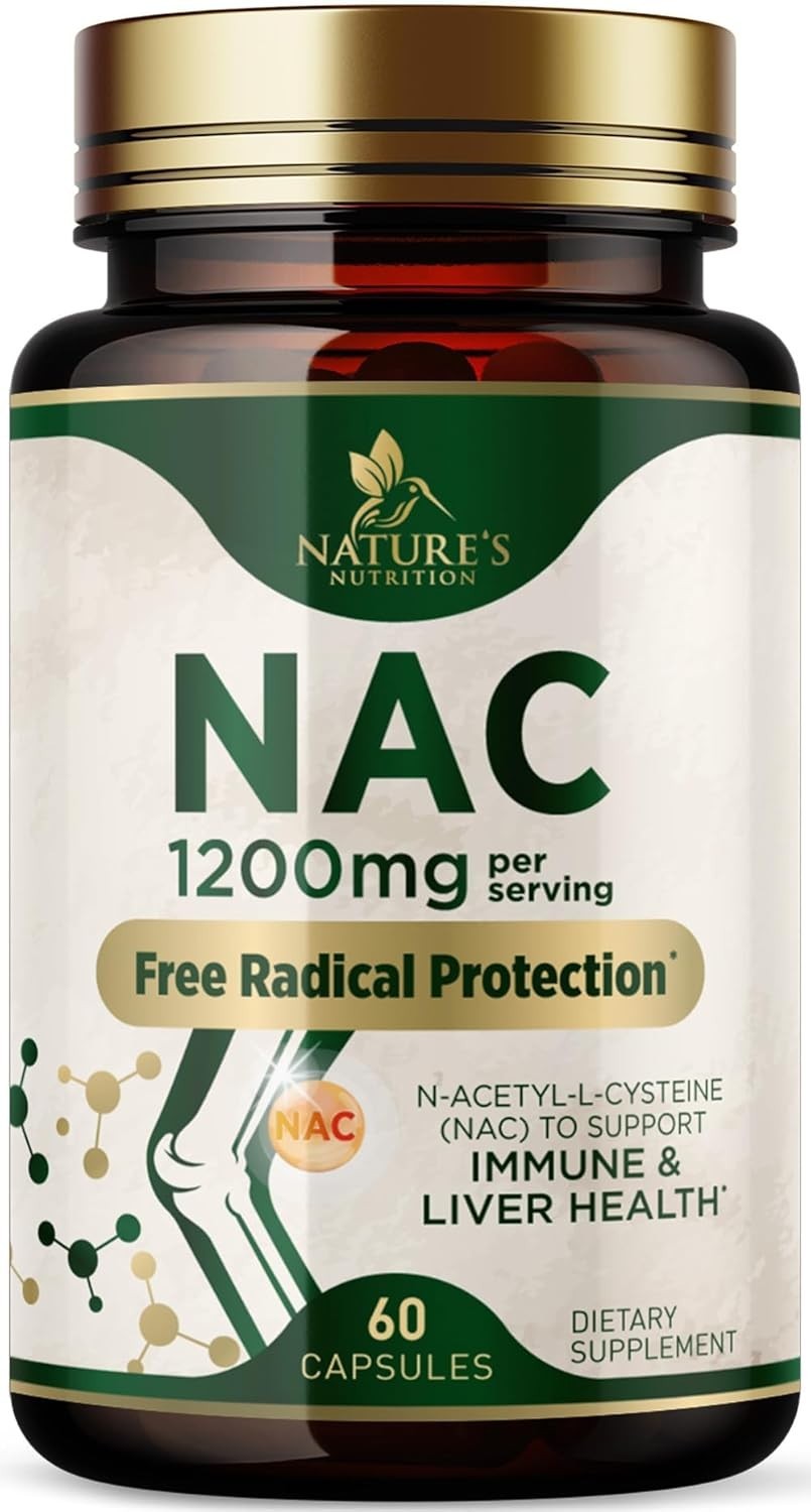 NATURES N-Acetyl-L-Cysteine (NAC) 1200 mg Per Serving – NAC Supplements for Lung