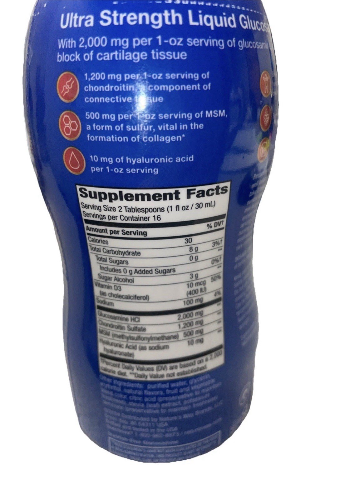 Nature’s Way Joint Movement Ultra Strength Glucosamine Berry 16Fl Oz Exp 08/27