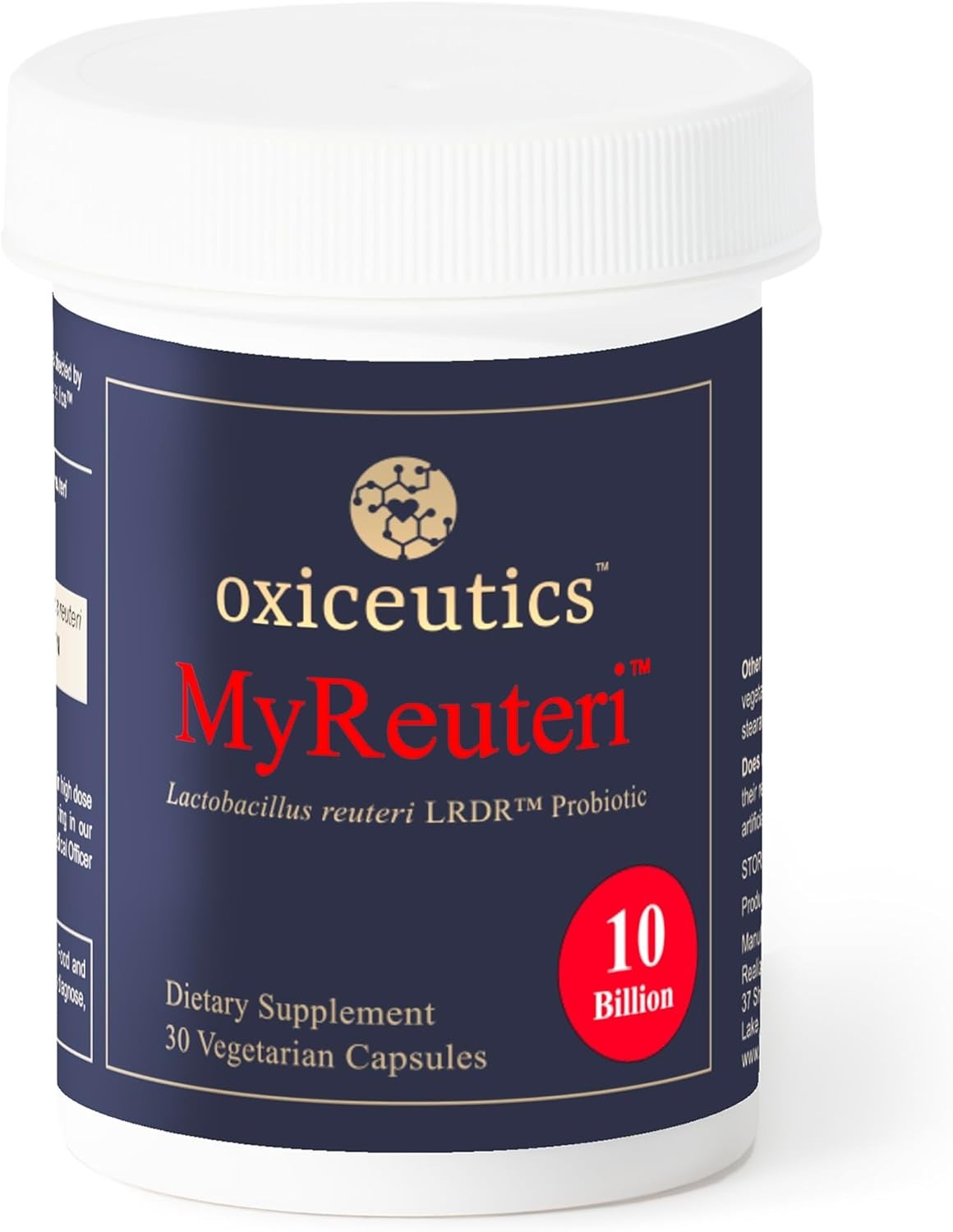 MyReuteri 10 Billion CFU Probiotic + FOS Prebiotic 30 Veg Caps – Dr. Davis
