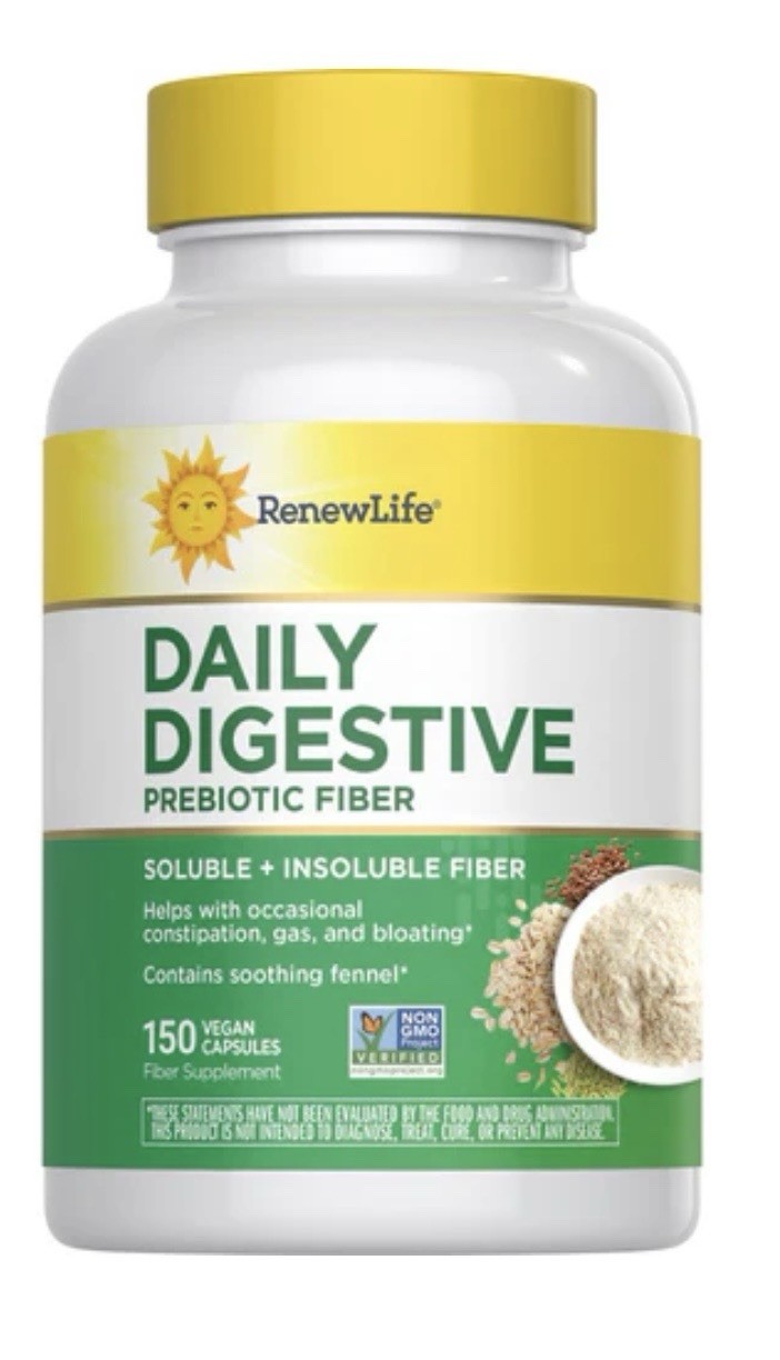 Renew Life Daily Digestive Pre + Probiotic – 150 Veg Capsules (New/Sealed)