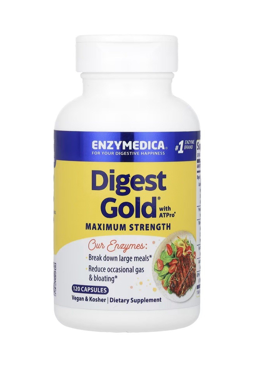 Enzymedica Digest Gold with ATPro 120 Capsules, Optimal Digestive Support