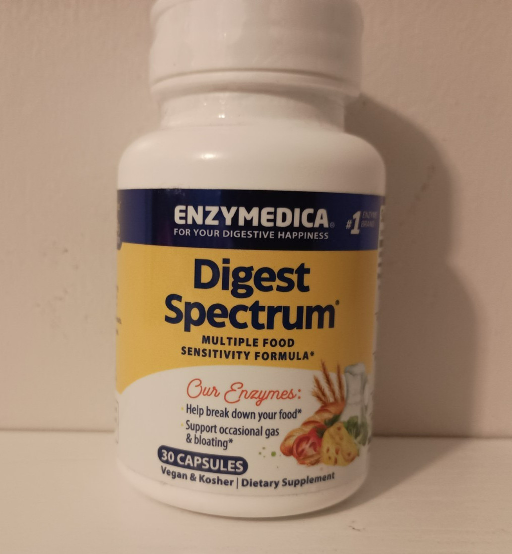 Enzymedica® Digest Spectrum 30 Capsules Casein-Free, Dairy-Free, Egg-Free VEGAN