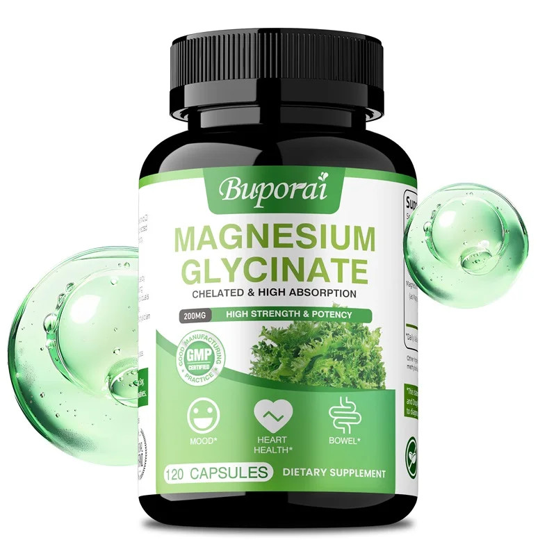 Magnesium Glycinate 120pcs – Stress Relief, Sleep, Muscle and Metabolism Support