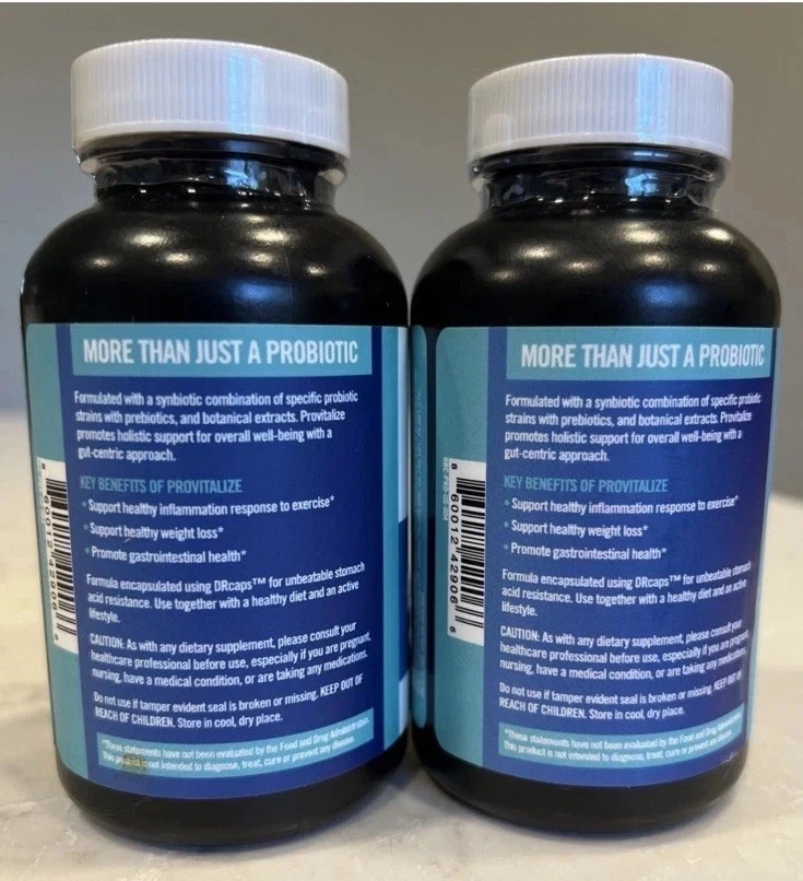 2PC Better Body Co Provitalize Natural Probiotic – 60 Caps. FREE SHIP