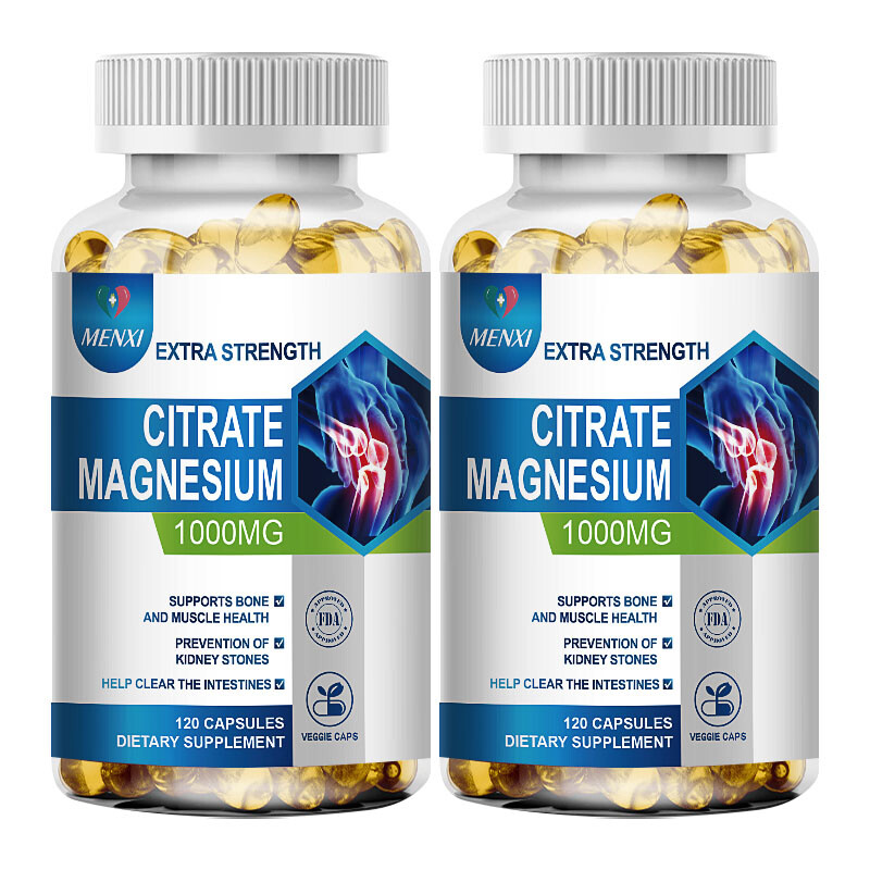 Magnesium Citrate Capsules 1000mg Per Serving -Highest Potency Capsules 120Pills