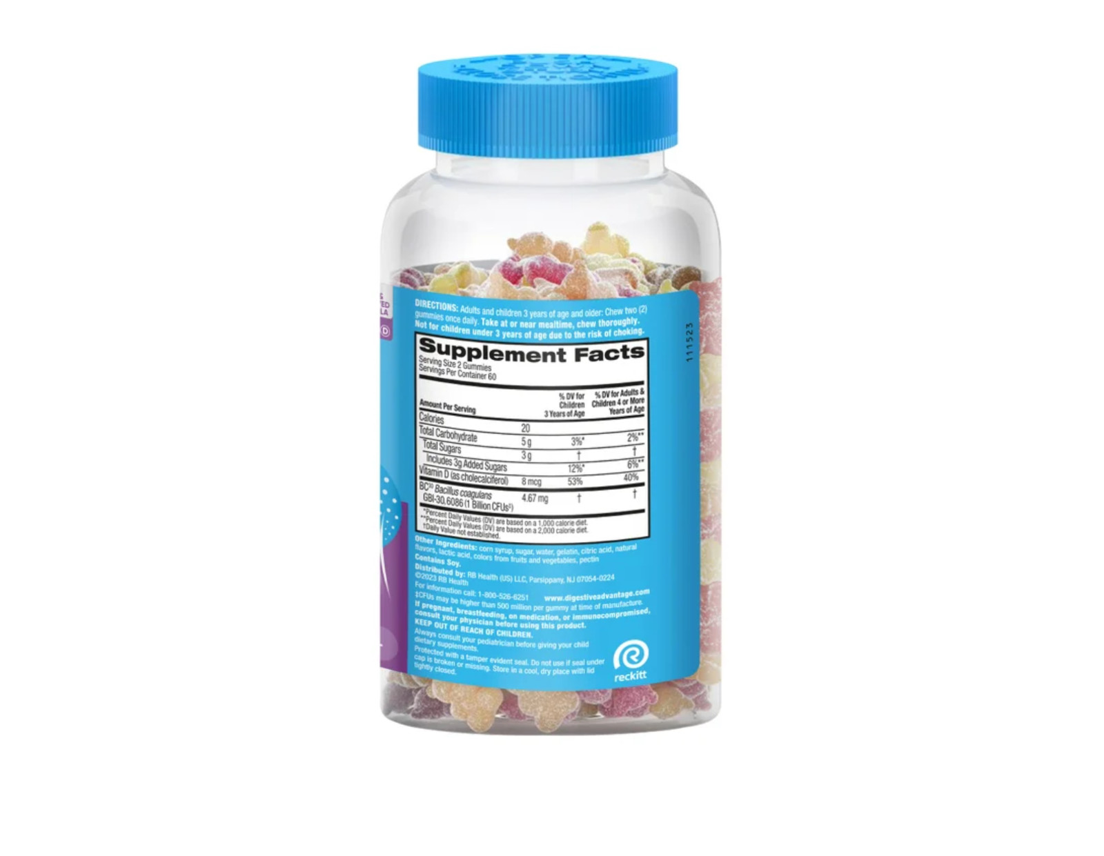 Schiff Digestive Advantage Probiotic Gummies – 120 Count– Daily Digestive Health