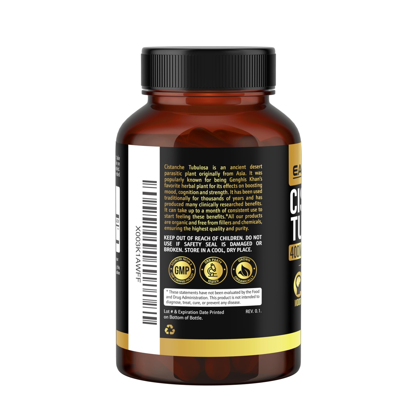 EXP:06/2026 Earth Elixir Cistanche Supplement for Men & Women – Potent Cistanche