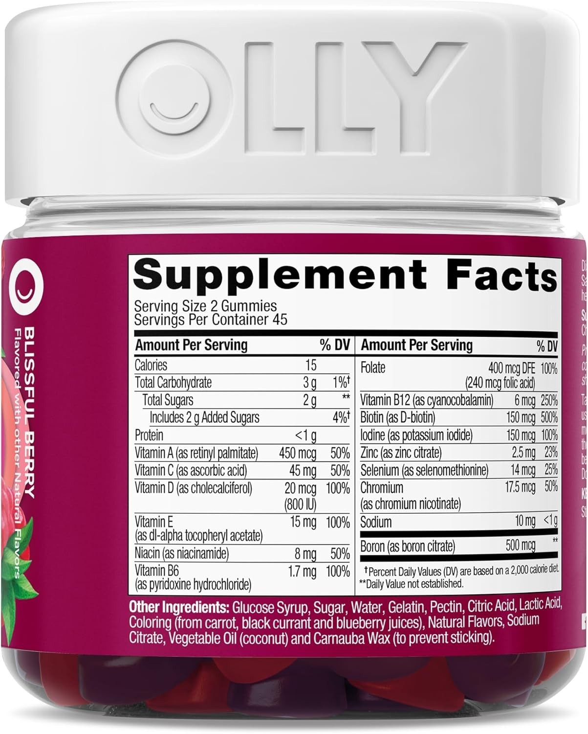 Women’s Multivitamin Gummy, Vitamins A, D, C, E, Biotin, Folic Acid, Adult Ch…