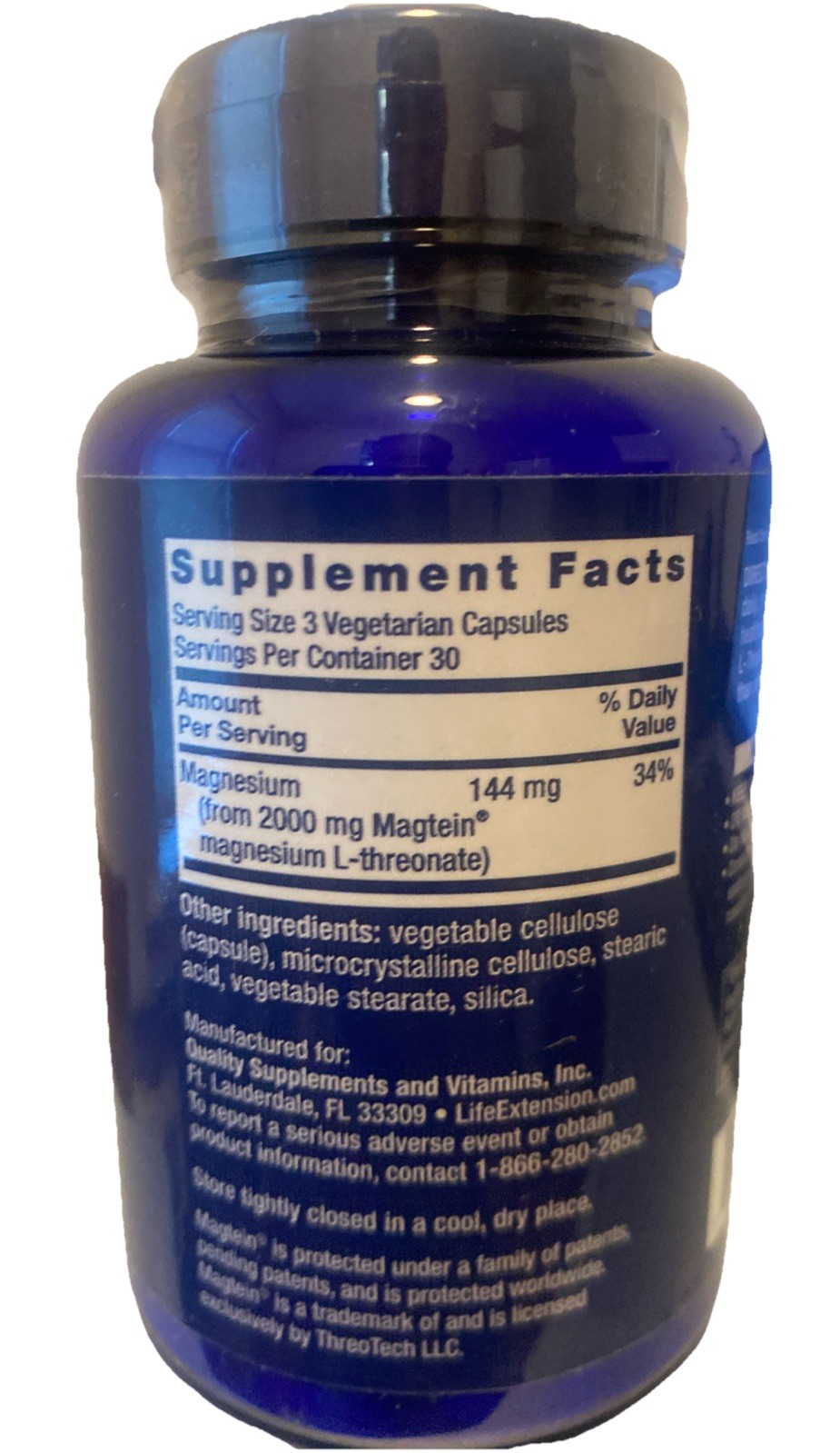 Life Extension Neuro-Mag Magnesium L-Threonate 90 capsules exp: 05/2027
