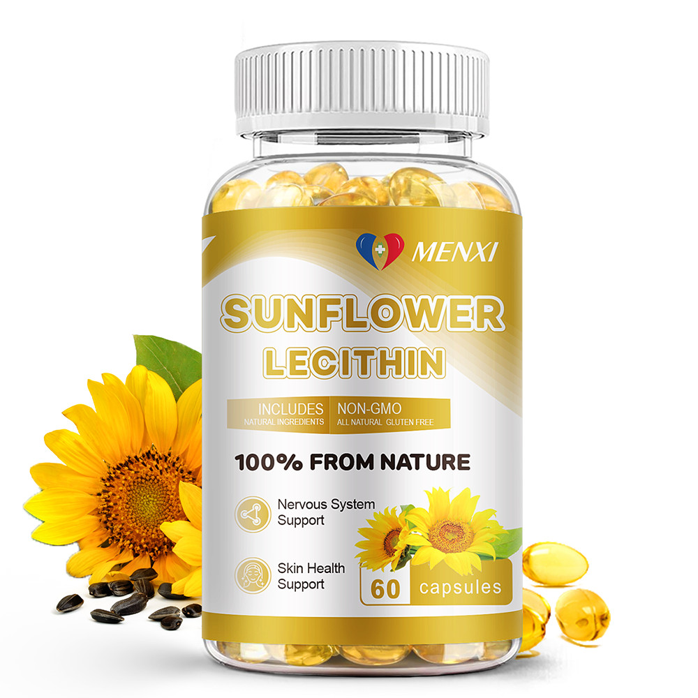 Sunflower Lecithin Supplement 1200mg – Brain Health & Cholesterol Support