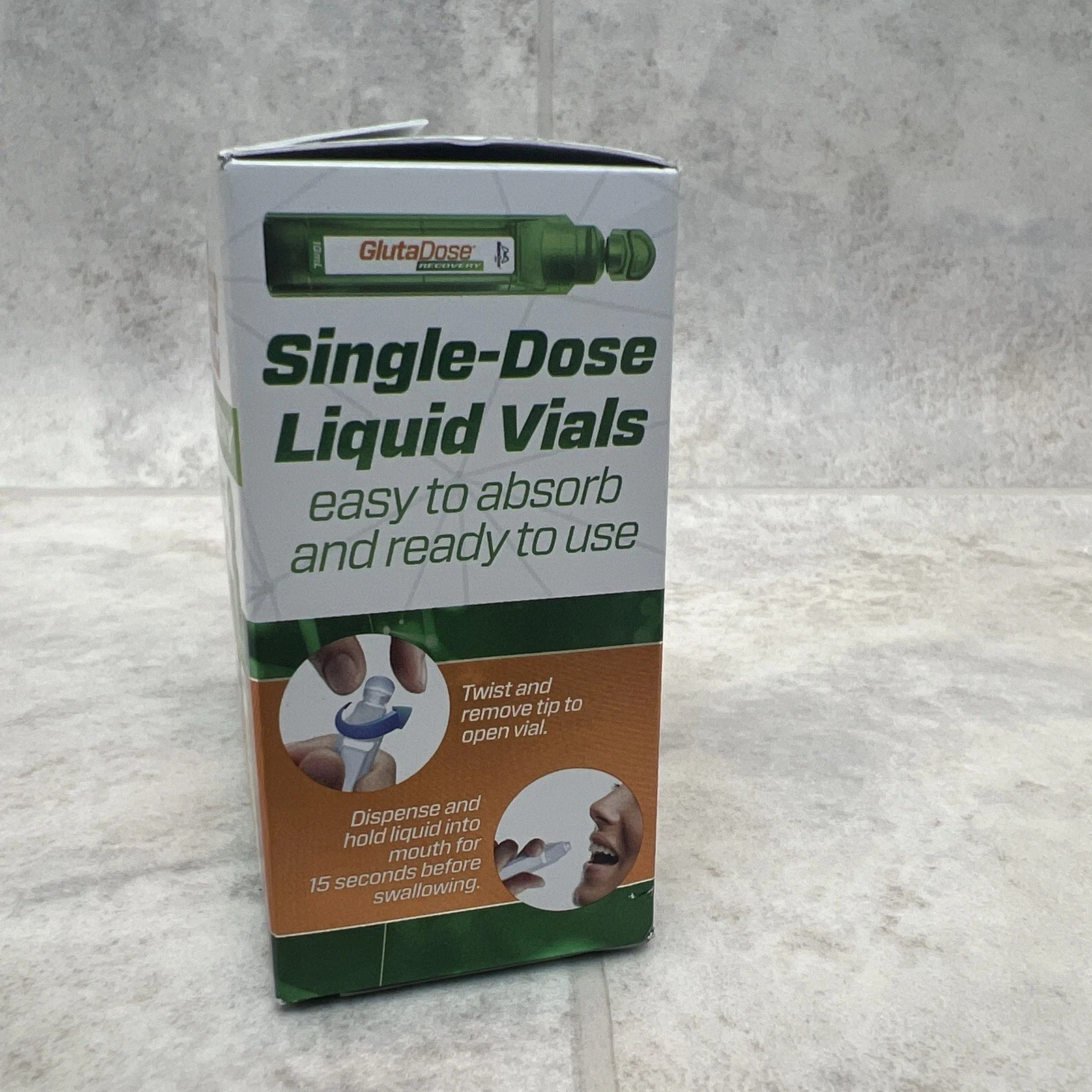GlutaDose Recovery Immune Booster – 12 Single Doses Each Box- 07/2025
