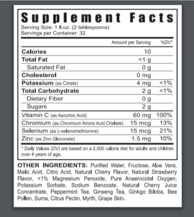 Youngevity Plan1x Oxybody Cherry Berry 32 fl oz 4 Pack Dr Wallach Free Shipping