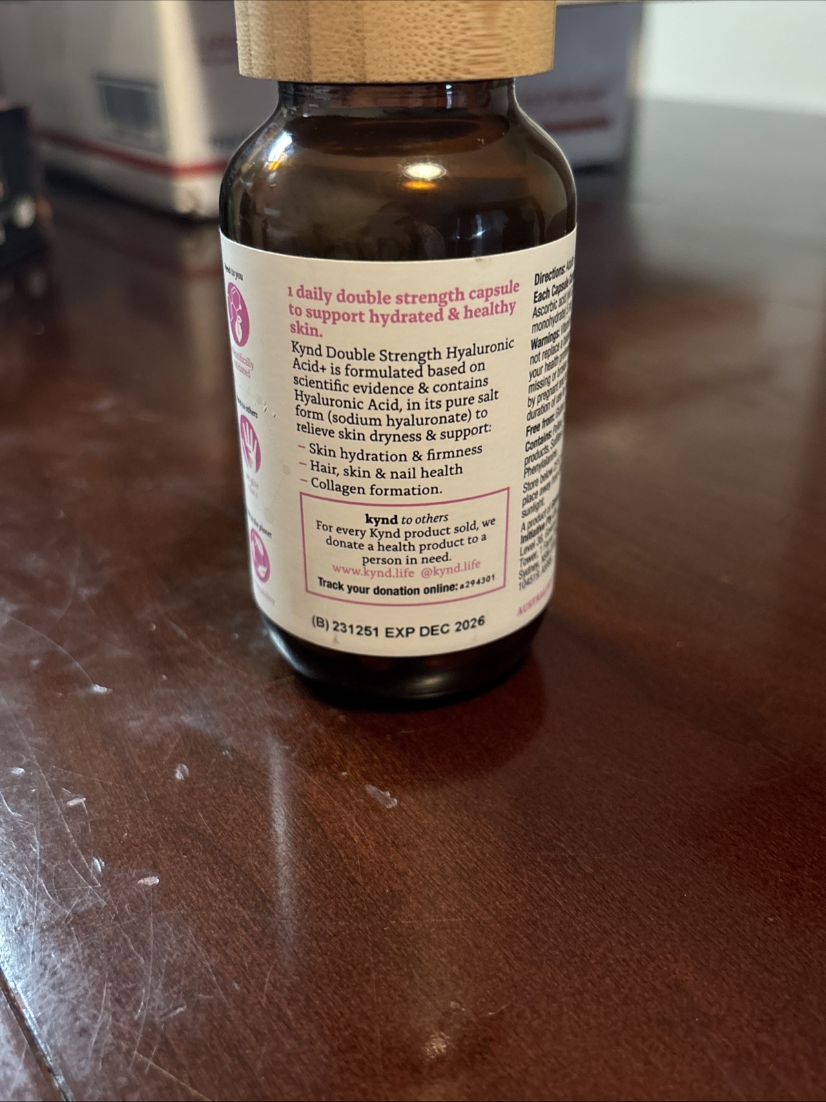 Kynd Australia Double Strength Hyaluronic Acid + Tablets- New! Great Price!