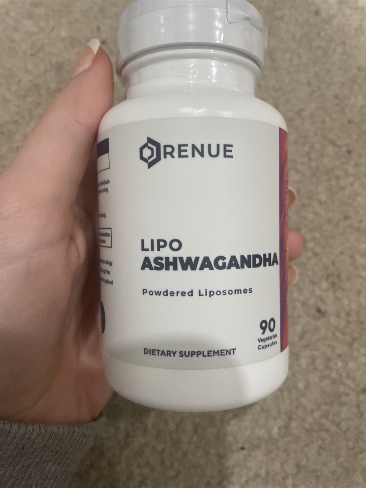 Renue Ashwagandha Liposomal Supplement 90 Capsules Exp. 4/2028