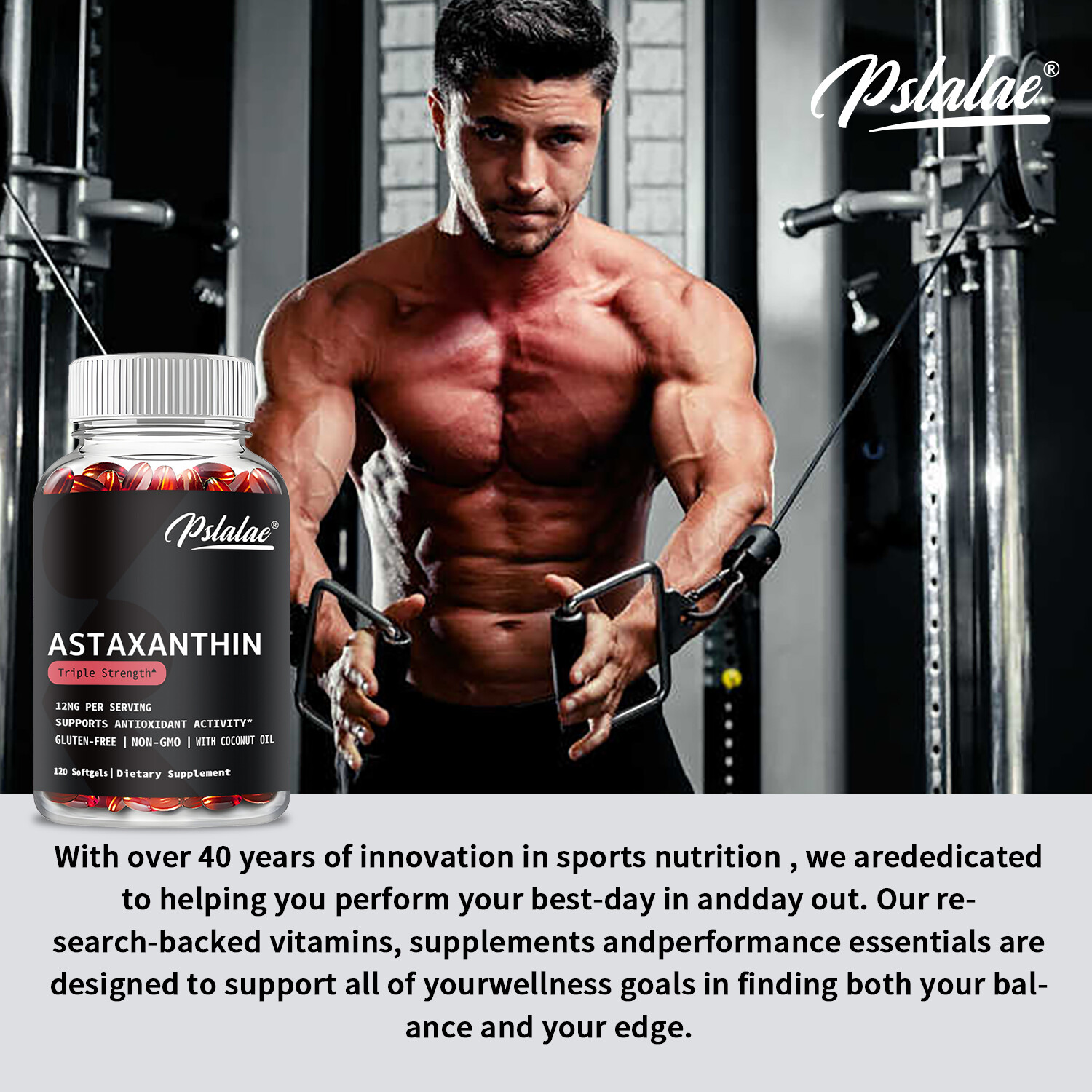 Astaxanthin 12mg – (From Haematococcus Pluvialis) Powerful Antioxidant Support