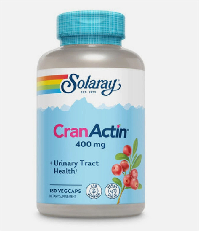 CranActin 400 mg 180 Veg Caps By Solaray 4/2029