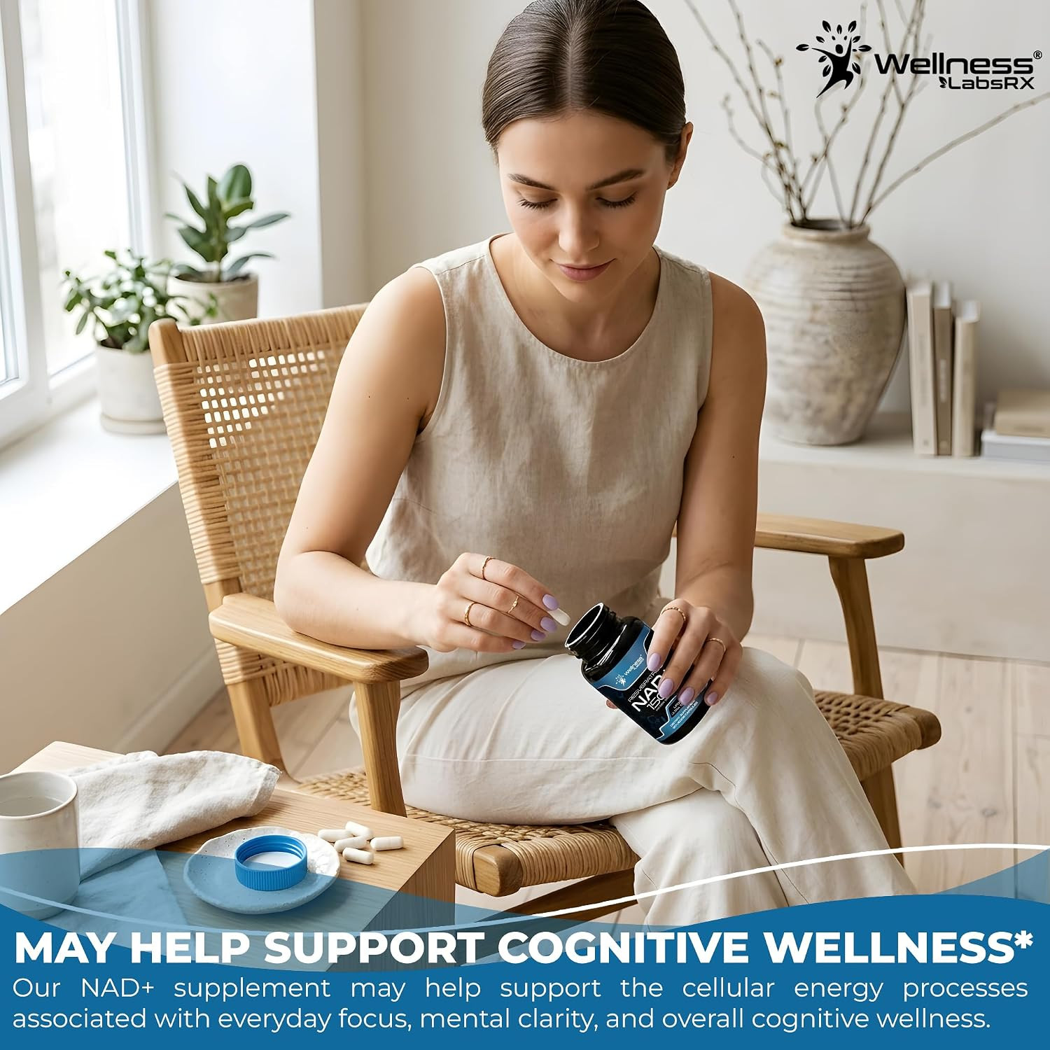 Wellness LABSRX Liposomal NAD Supplement, 1500Mg – NAD Resveratrol Supplement fo