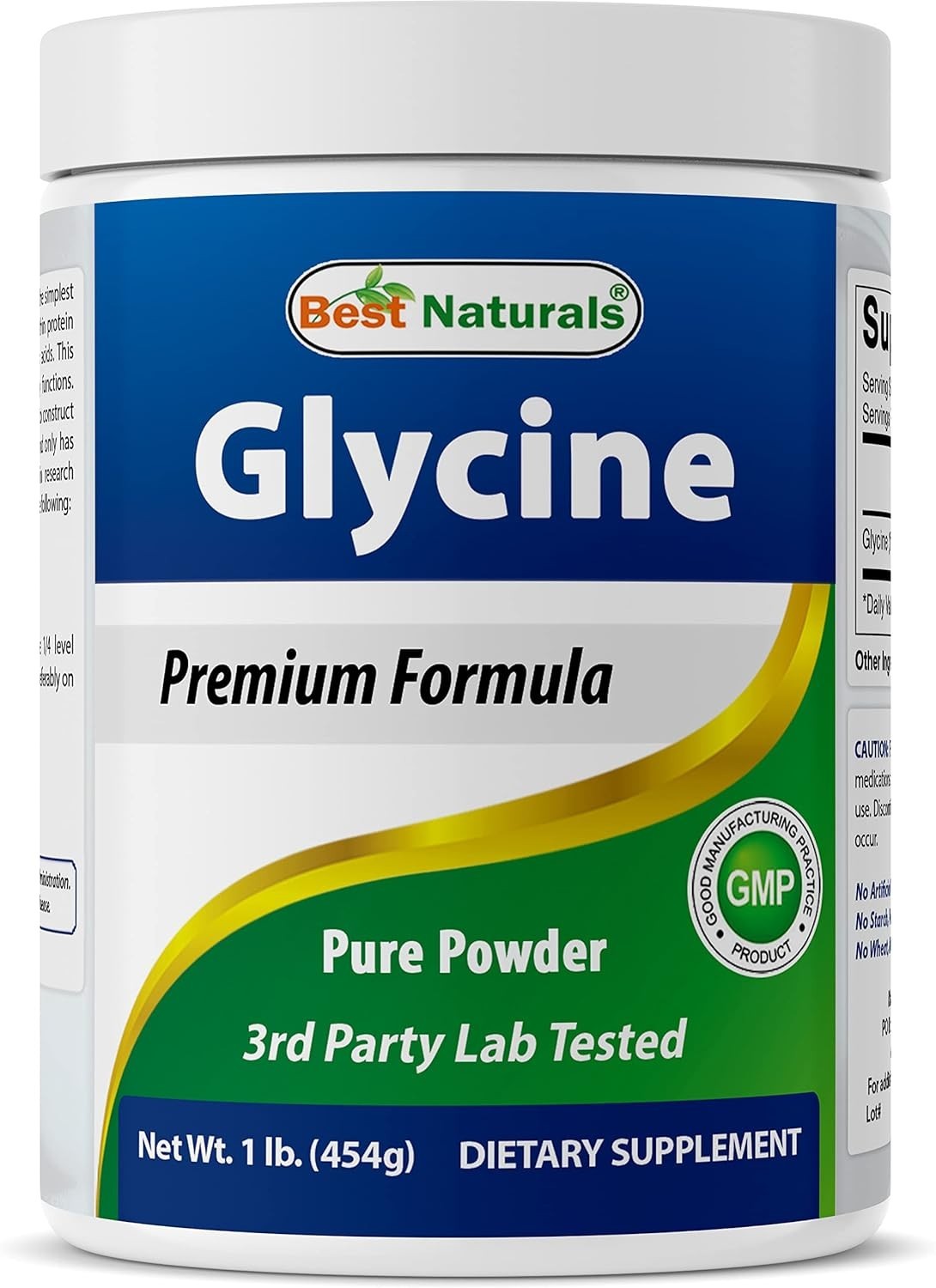 Glycine Powder 1 LB – Pure Relaxation Support & Energy Management, 454 Servings