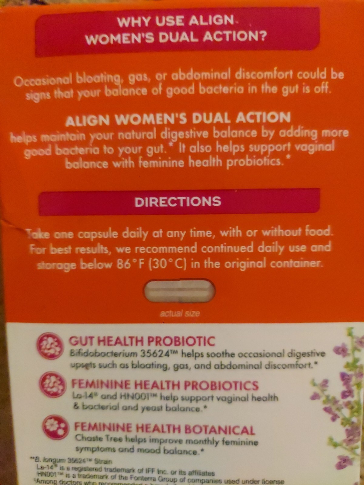 Align Probiotic Womens Dual Action Gut & Feminine Health 140 Capsules X 5 Lot