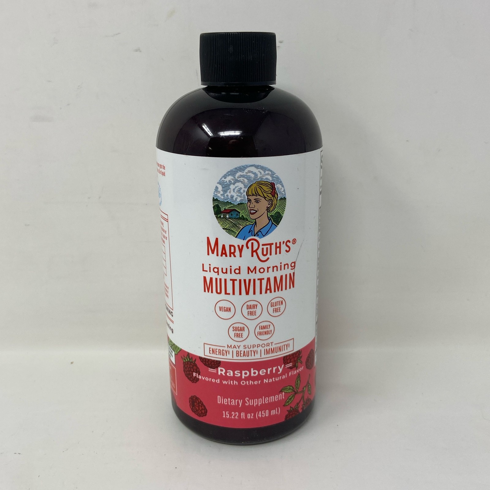 MaryRuth’s Liquid Morning Vegan Multivitamin Raspberry 15.22 fl oz