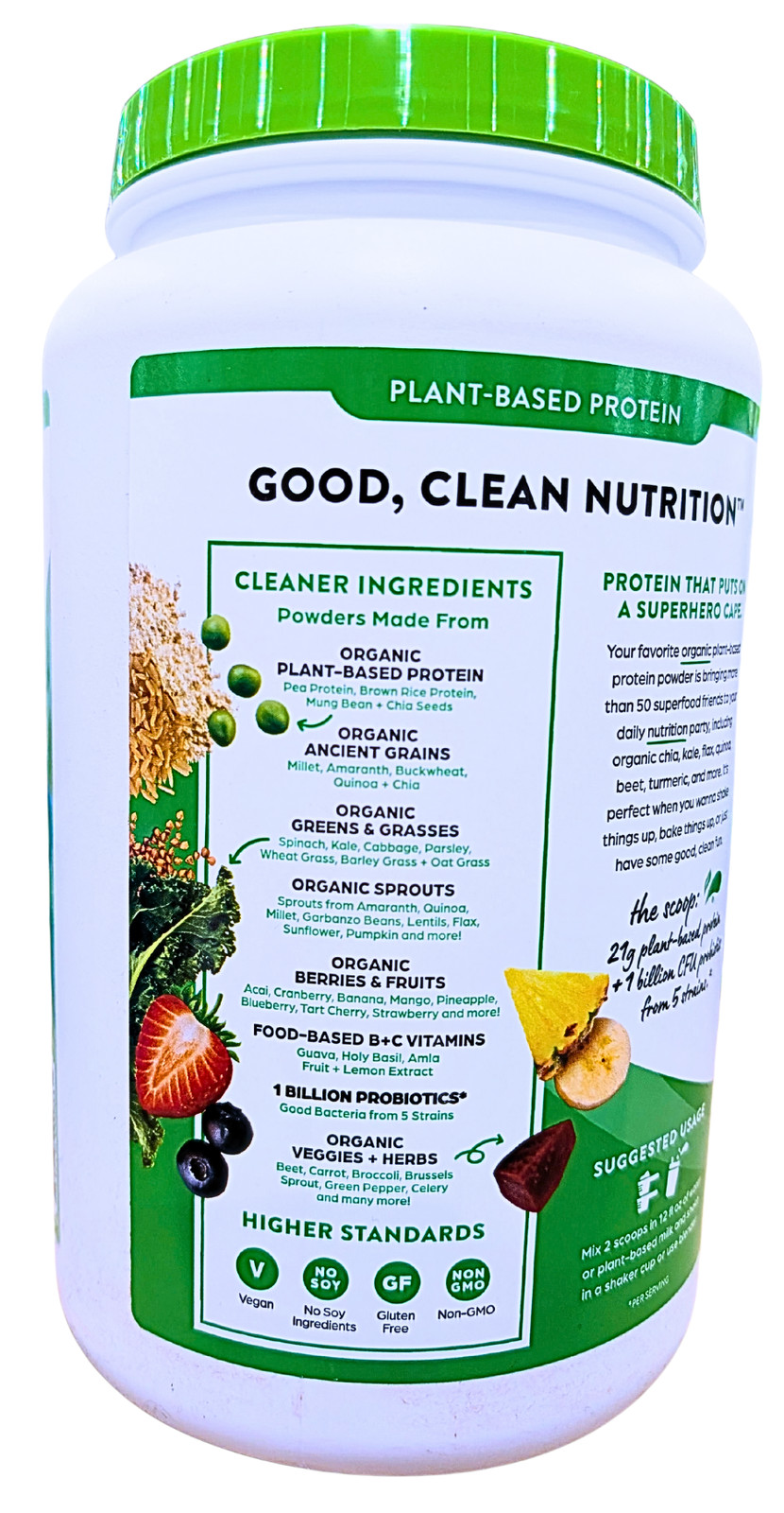 Orgain Organic Protein & Superfoods Chocolate Fudge Flavor 2.64 Lbs EXP 01/2027