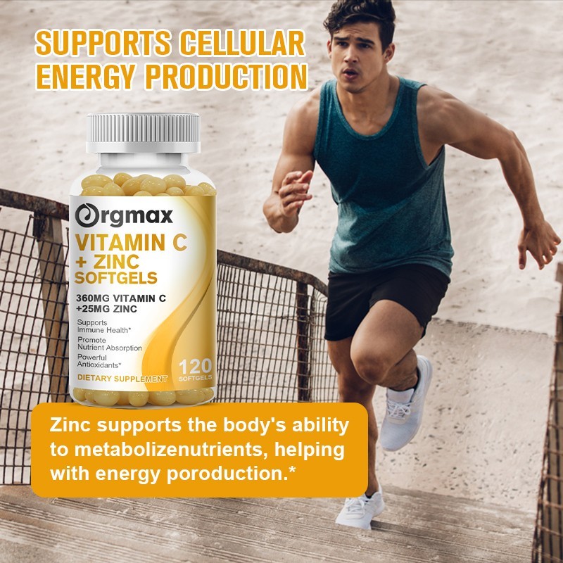 Vitamin C and Zinc Supplement Vitamin C with Zinc 25 mg Antioxidant Supplements