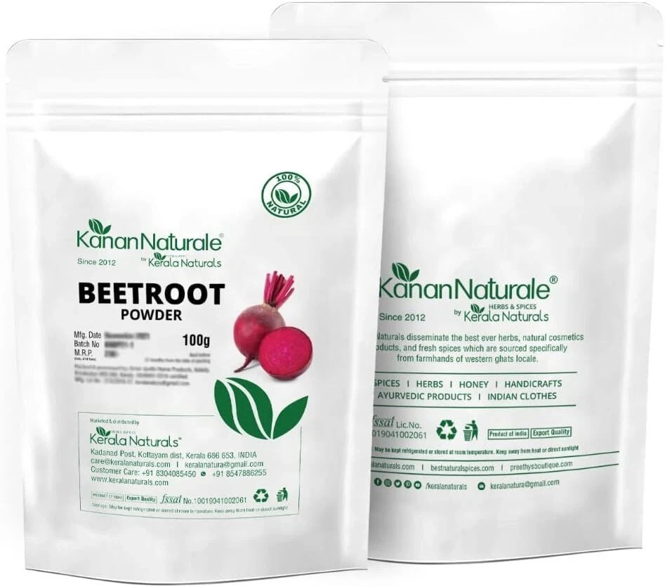 Organic Beet Root Powder (Beta vulgaris) 100gm For Healthy Hair Growth and SkiN