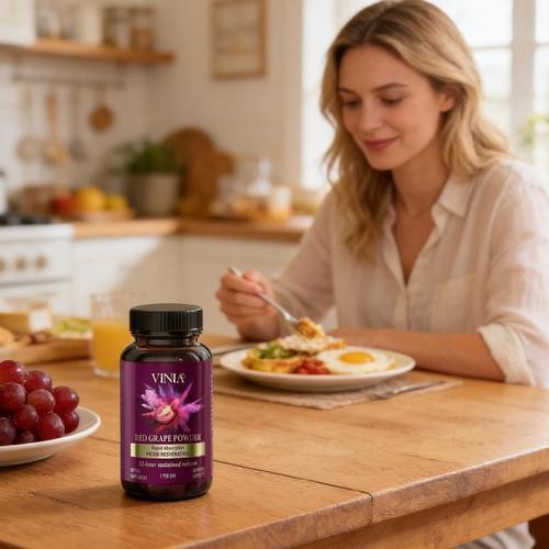 【VINIA】 Piceid Resveratrol Health Nutritional Supplement Non-GMO, 60ct
