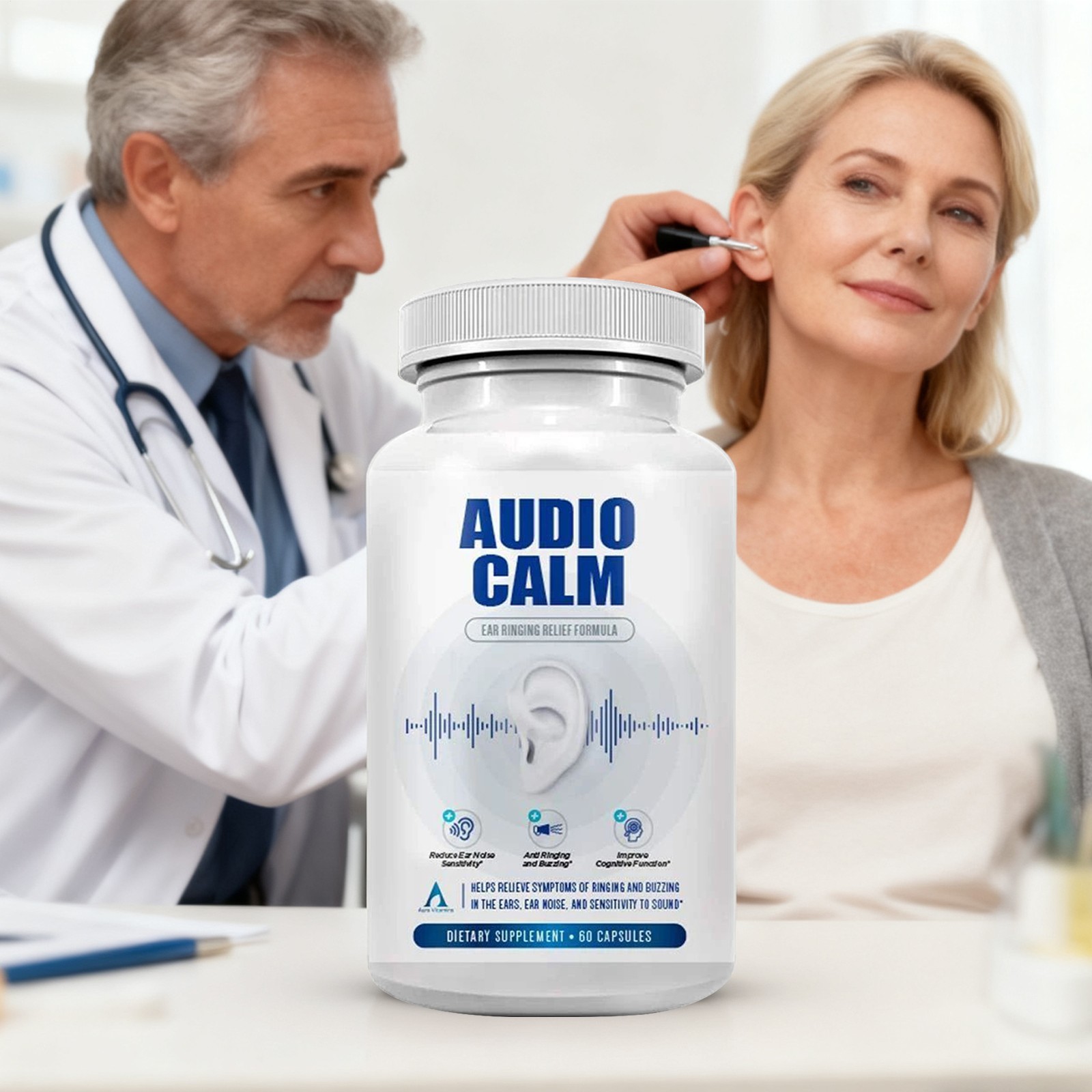 Audio Calm – Tinnitus Support Supplement | Organic Stop Tinnitus Solution – Reli