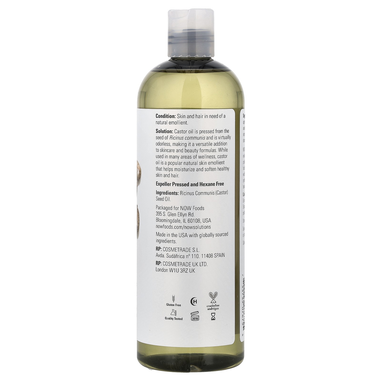 Solutions, Castor Oil, 16 fl oz (473 ml)