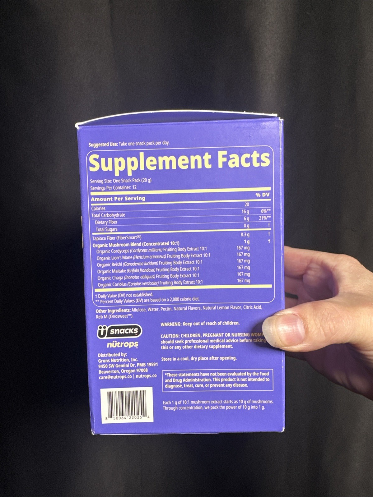 Nütrops Nootropics Gummies Brain Health Focus Energy 200 Gummies 25 Packs