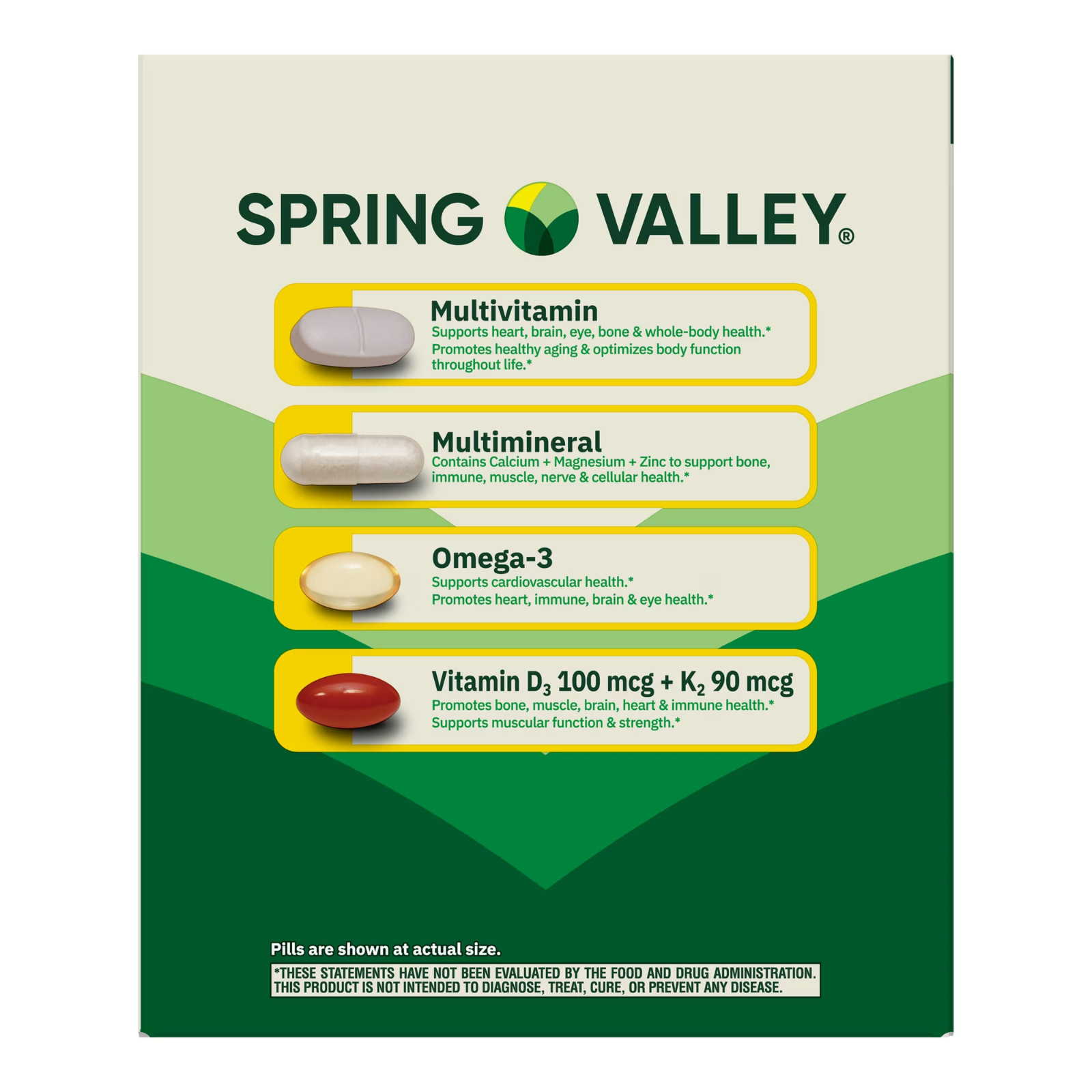 Spring Valley Adult Wellness Daily Pack, 30ct fast shipping